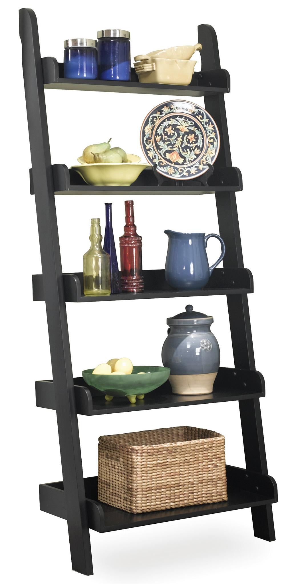 John Thomas Dining Essentials SH672660 Leaning Ladder Shelf Corner